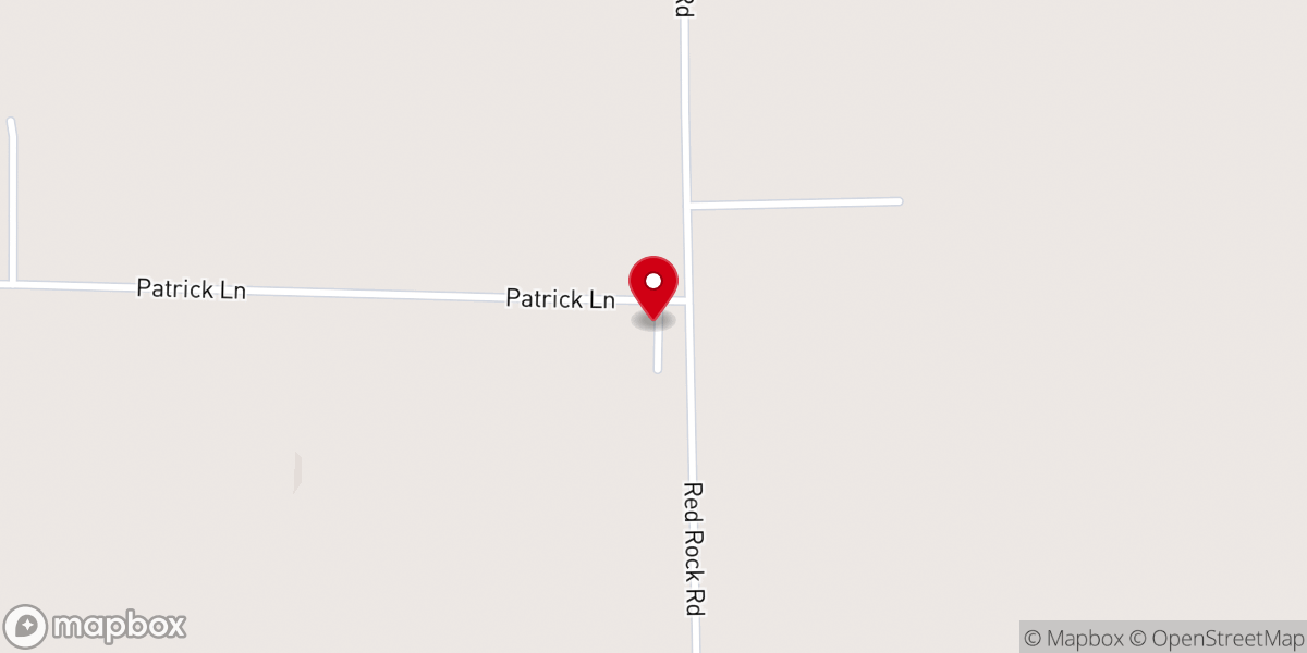 Map showing location of Red Rock Church of Christ