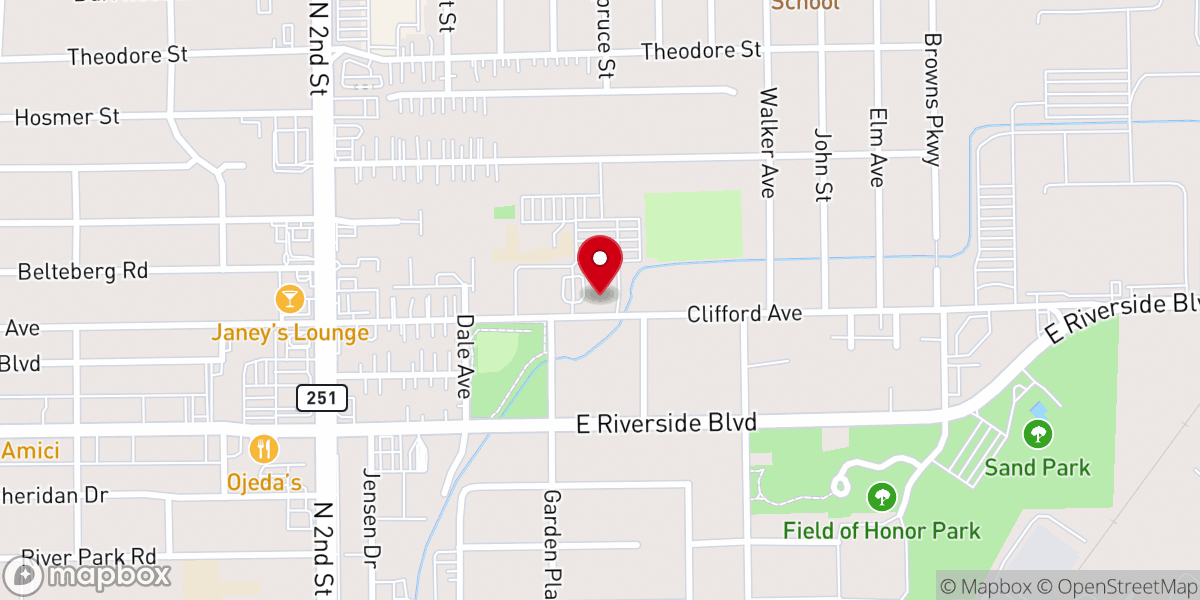 Map showing location of Saint Bridget Cupboard - Food Distribution Center