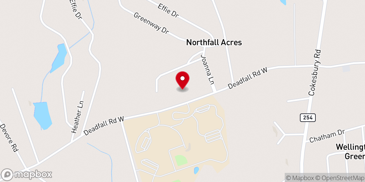 Map showing location of Hype Park Baptist Church