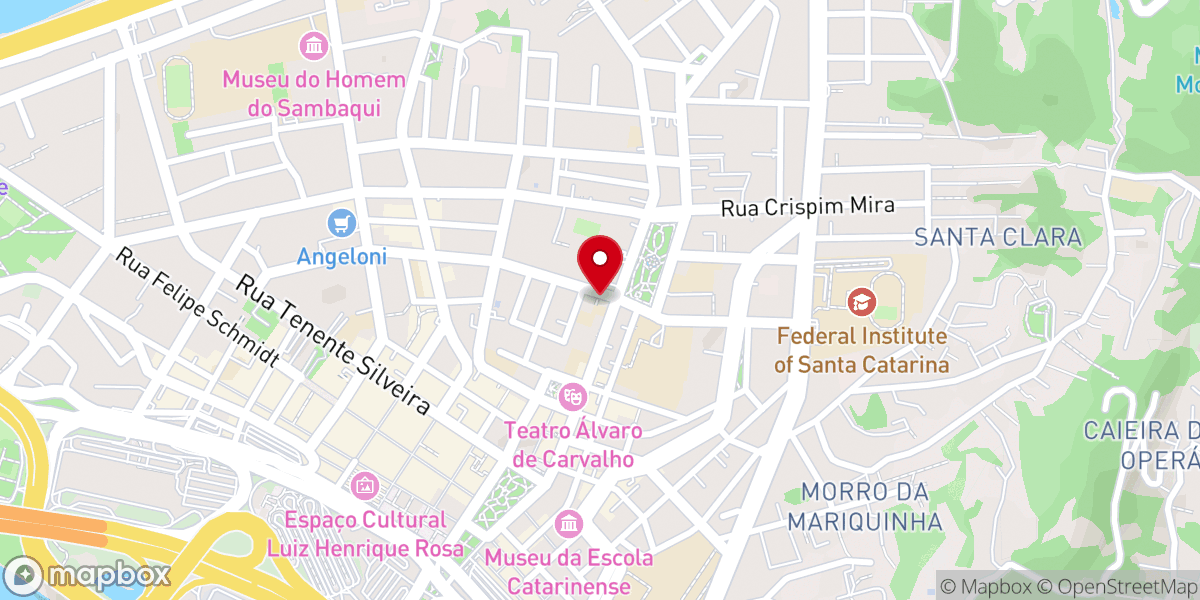 Map showing location of JOVENS CENTRAL DE FLORIPA