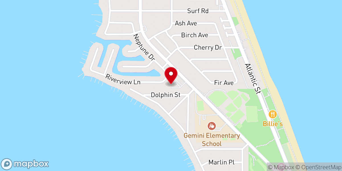 Map showing location of Saint Sebastians - by - the - Sea Episcopal Church