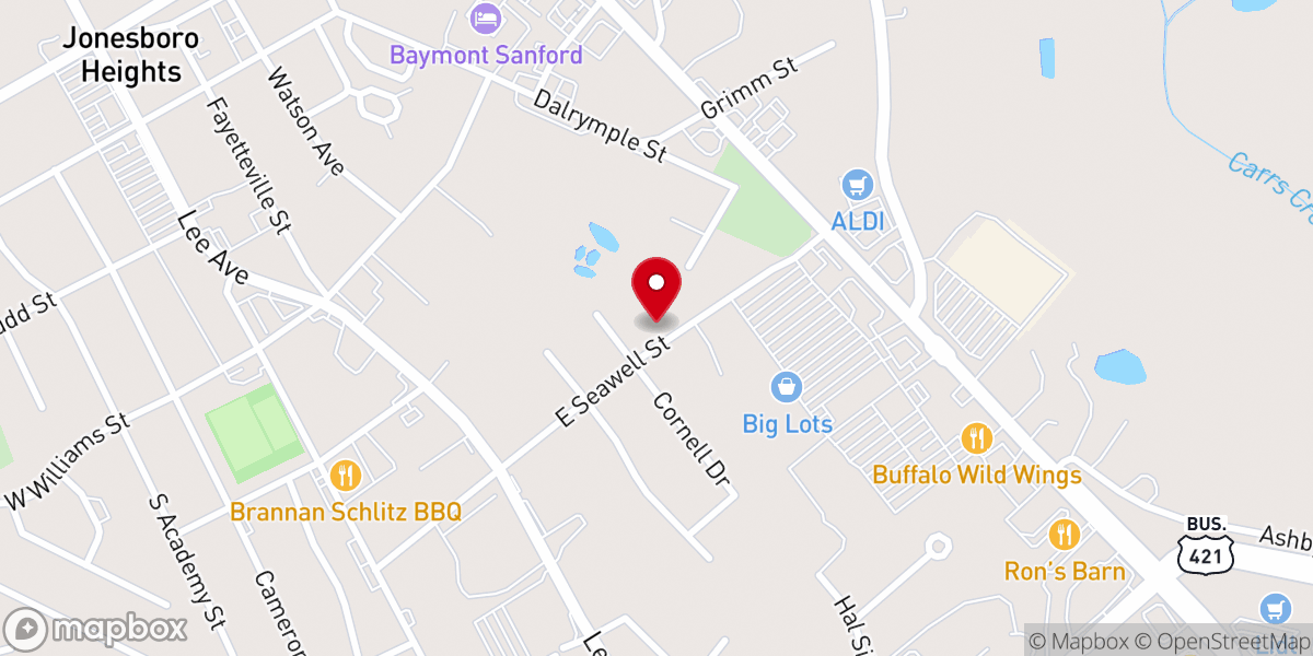 Map showing location of Increasing Faith Deliverance Ministries of Sanford Inc
