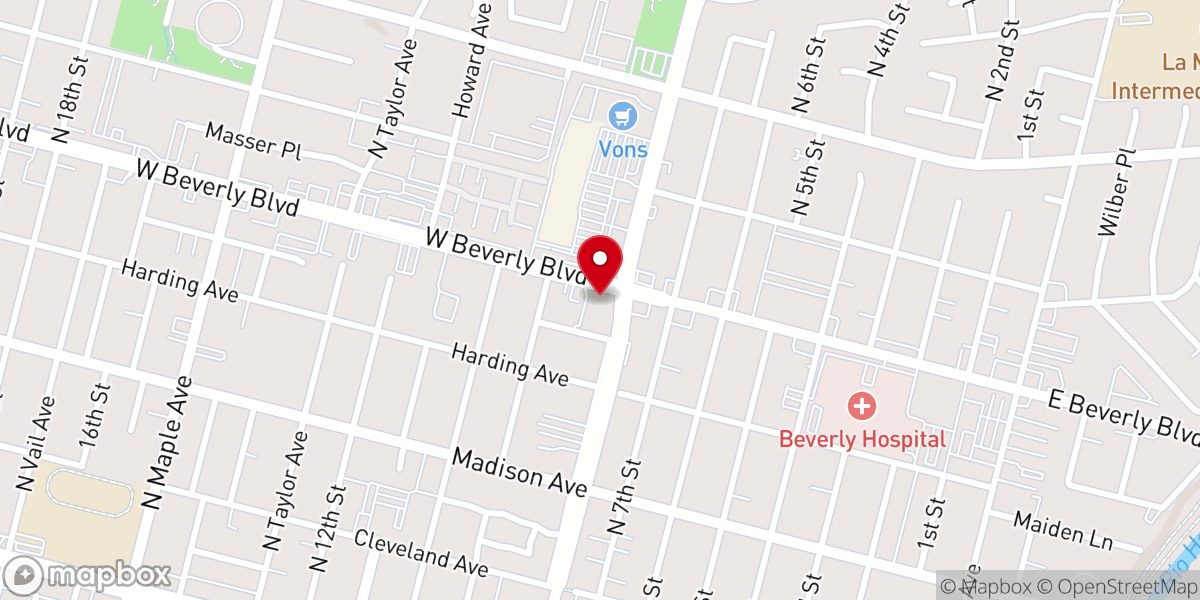 Map showing location of Cross & Crown Lutheran Church