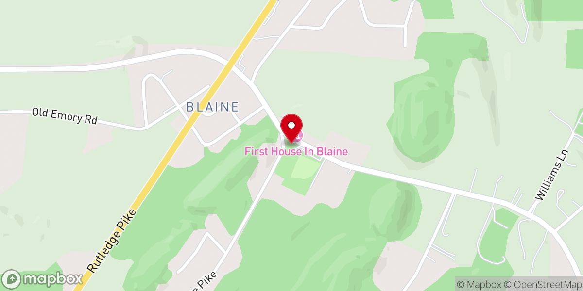 Map showing location of Blaine City Hall