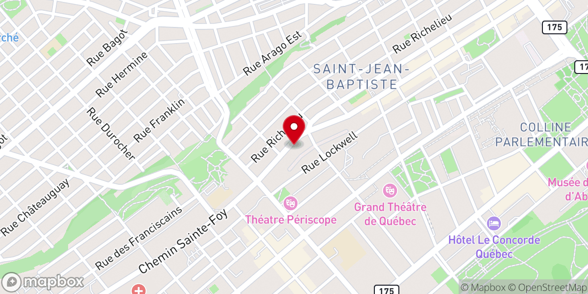 Map showing location of Centre de méditation bouddhiste Paramita de Québec