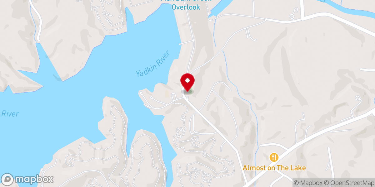 Map showing location of Shady Grove Baptist Church