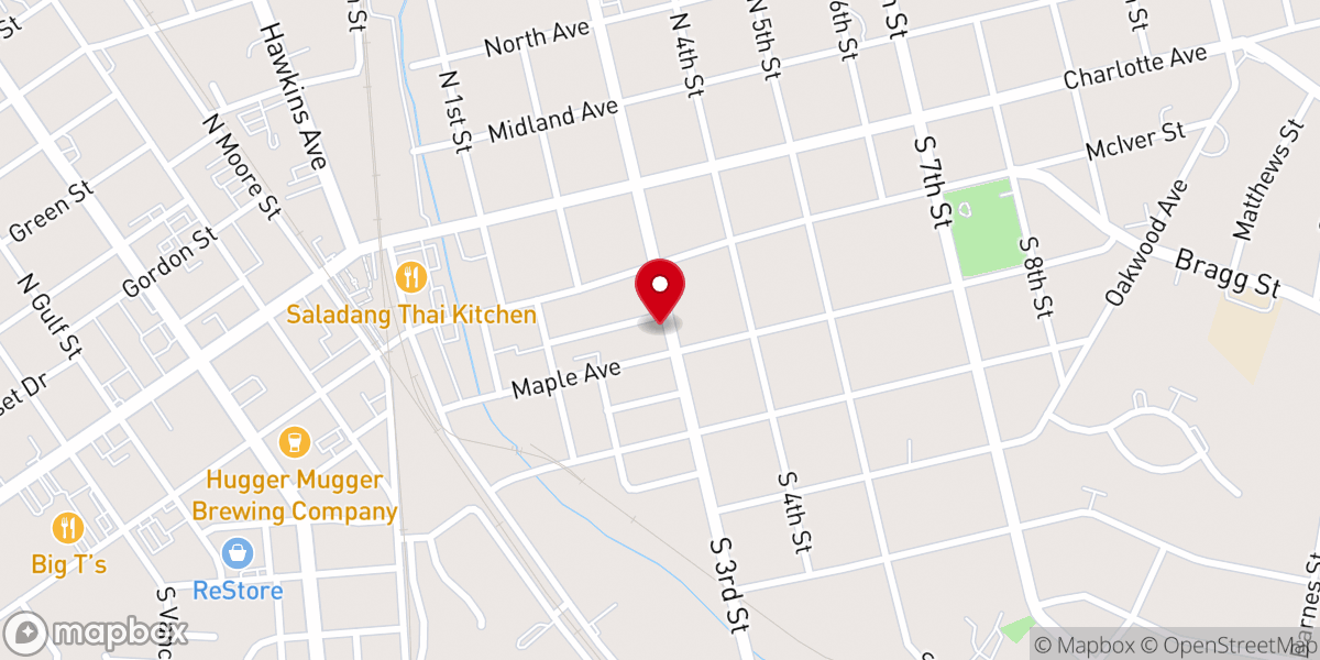 Map showing location of Bread of Life Ministries