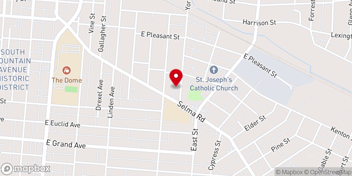 Map showing location of Open Bible Church