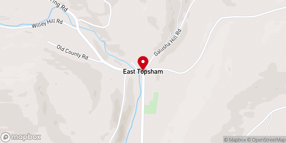 Map showing location of East Topsham