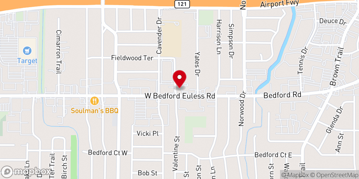 Map showing location of Redemption Road Fellowship
