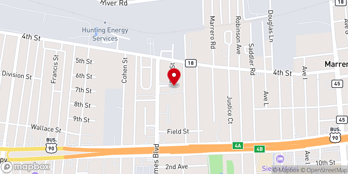 Map showing location of St Joseph the Worker Knights