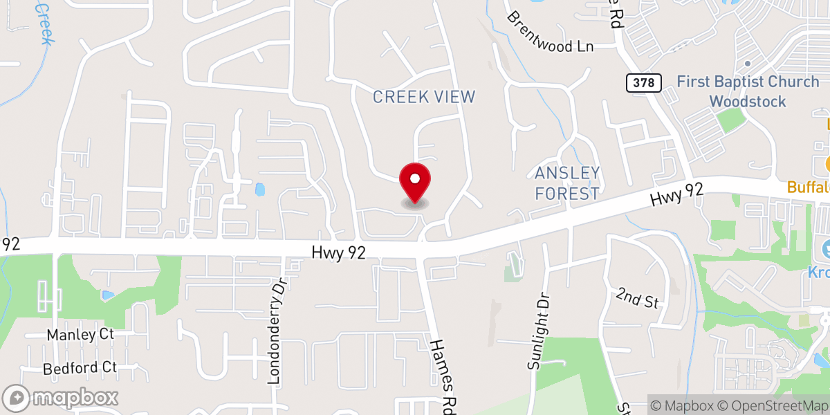 Map showing location of Abiding Church