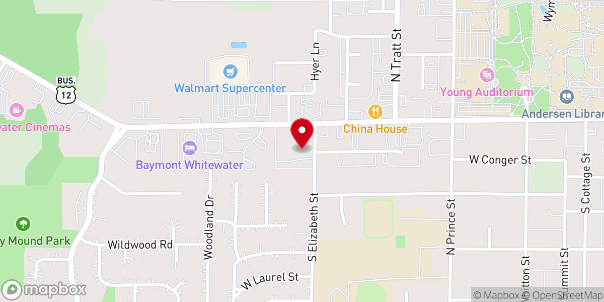 Map showing location of St Patrick's Catholic Church