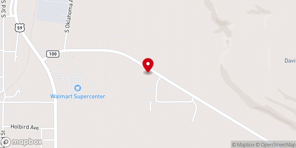 Map showing location of Christian Worship Center