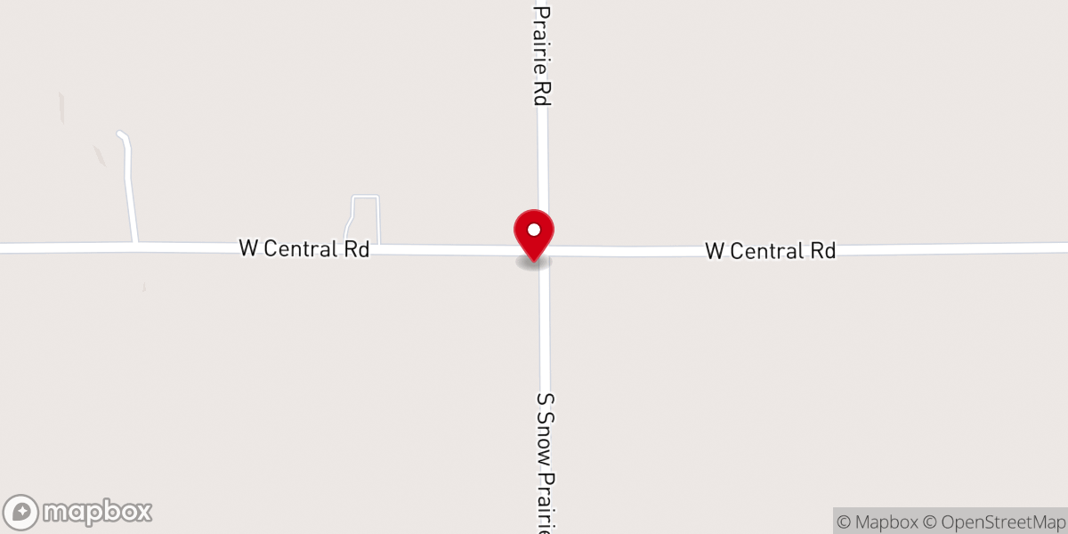 Map showing location of Snow Prairie Bible Church