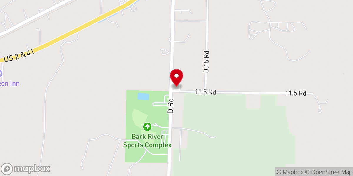 Map showing location of Salem Lutheran Church
