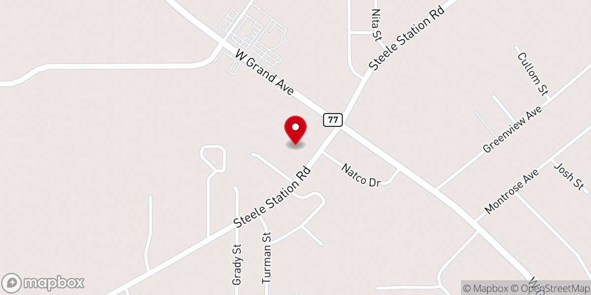 Map showing location of GraceWay Baptist Church