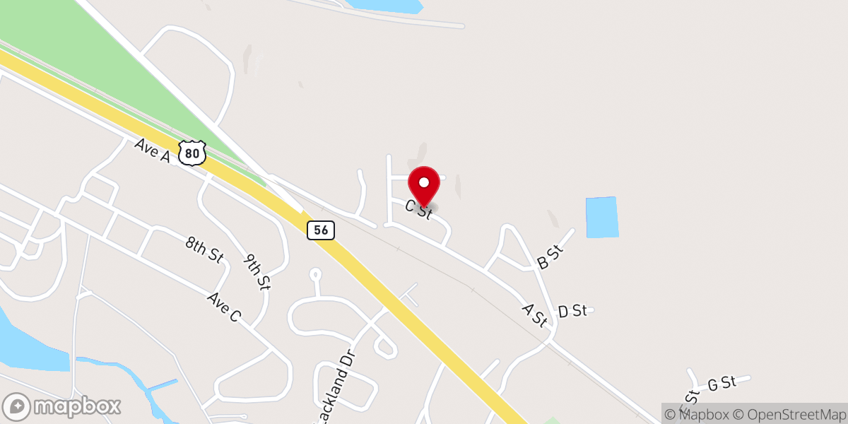 Map showing location of Faith Tabernacle Christian Center