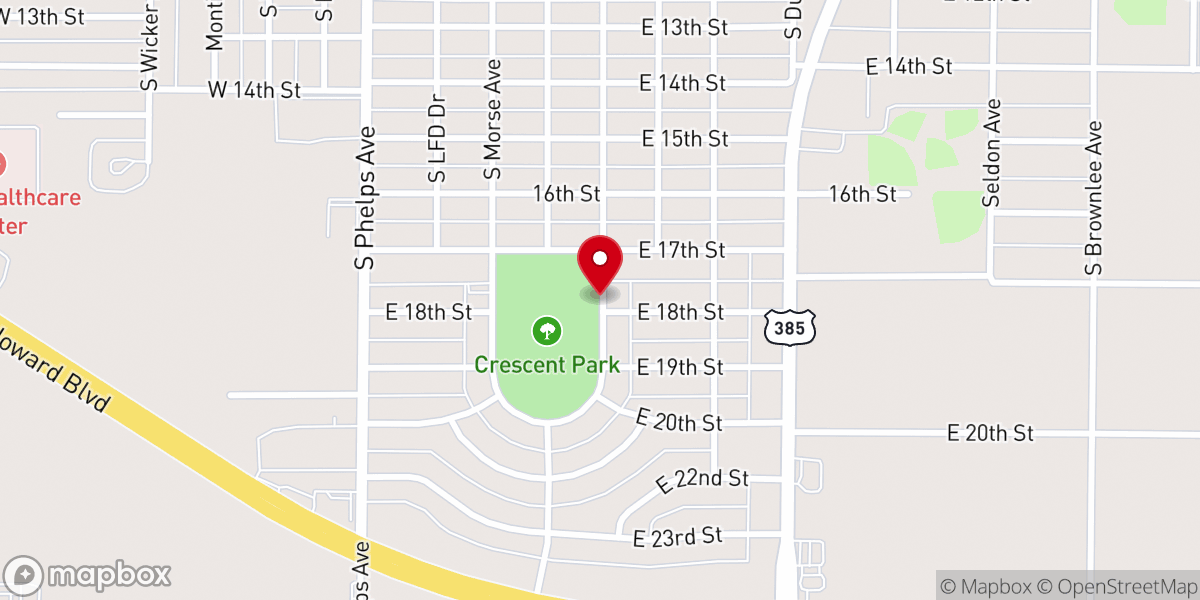 Map showing location of Church of Christ -- Crescent Park