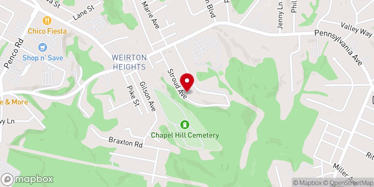 Map showing location of Sacred Heart of Mary Church Rectory