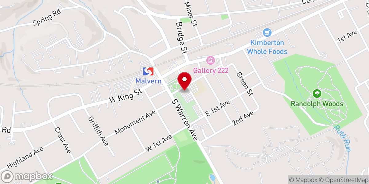 Map showing location of Saint Patrick Roman Catholic Church