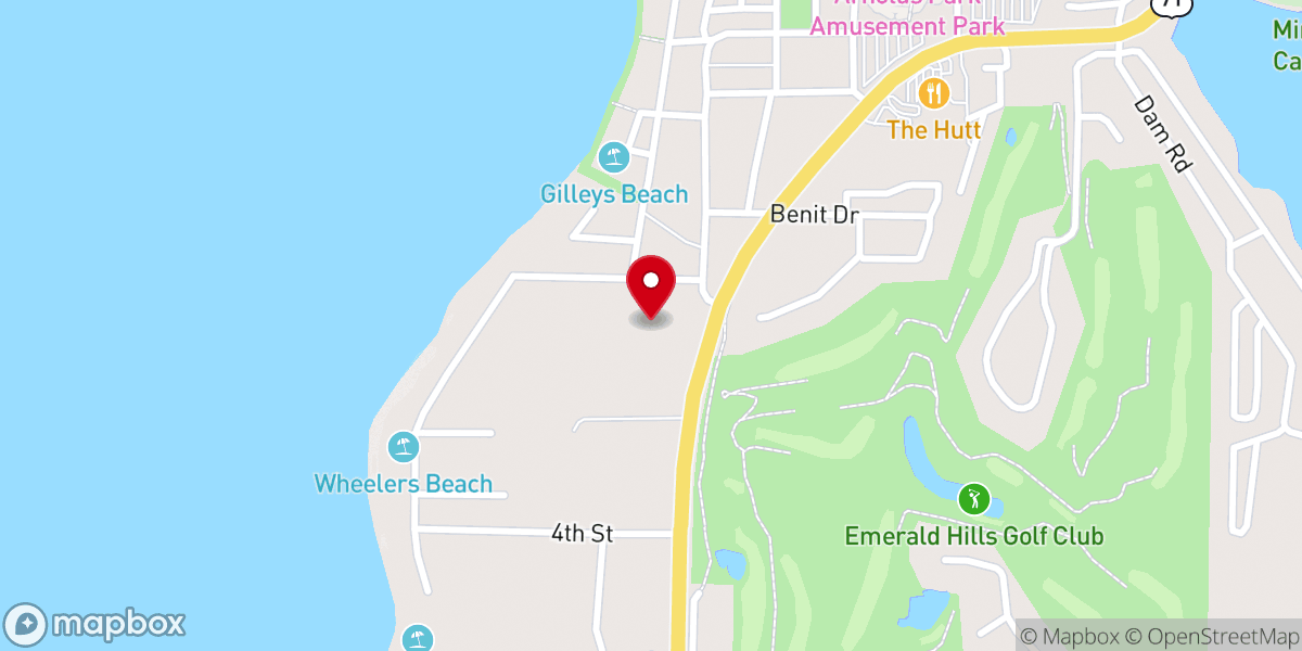 Map showing location of Calvary United Methodist Church