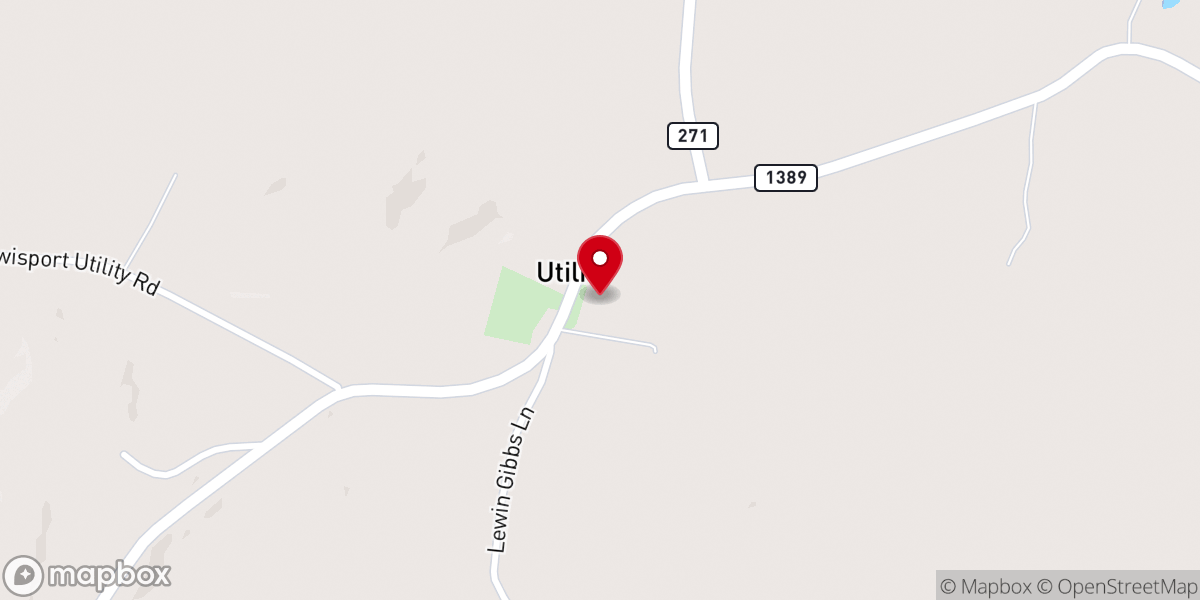Map showing location of Union Baptist Church