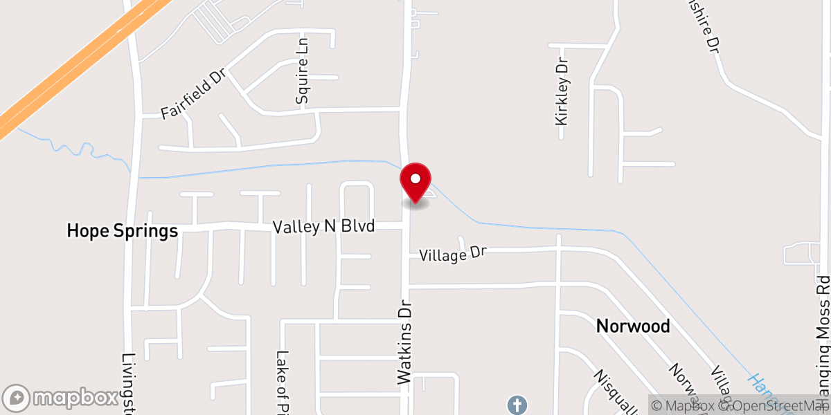 Map showing location of NEW HOPE BAPTIST CHURCH