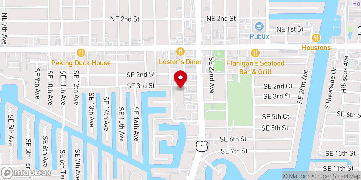 Map showing location of Florida Coast Church