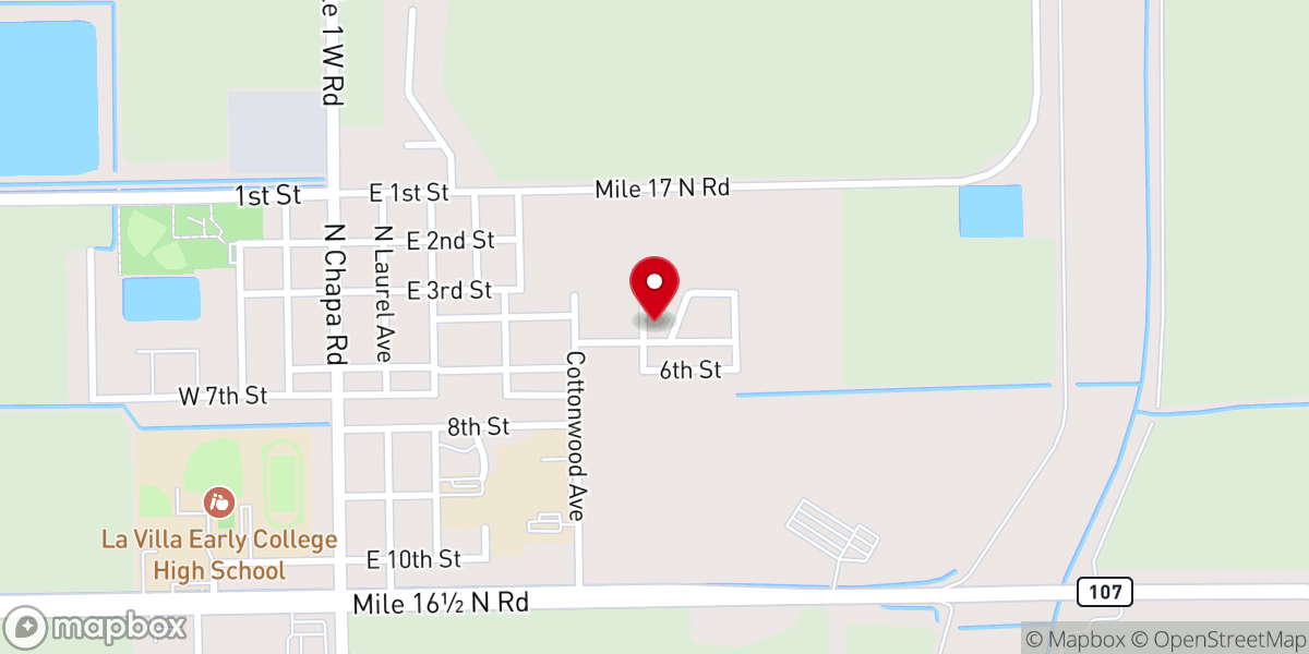 Map showing location of Iglesia Rosa De Saron
