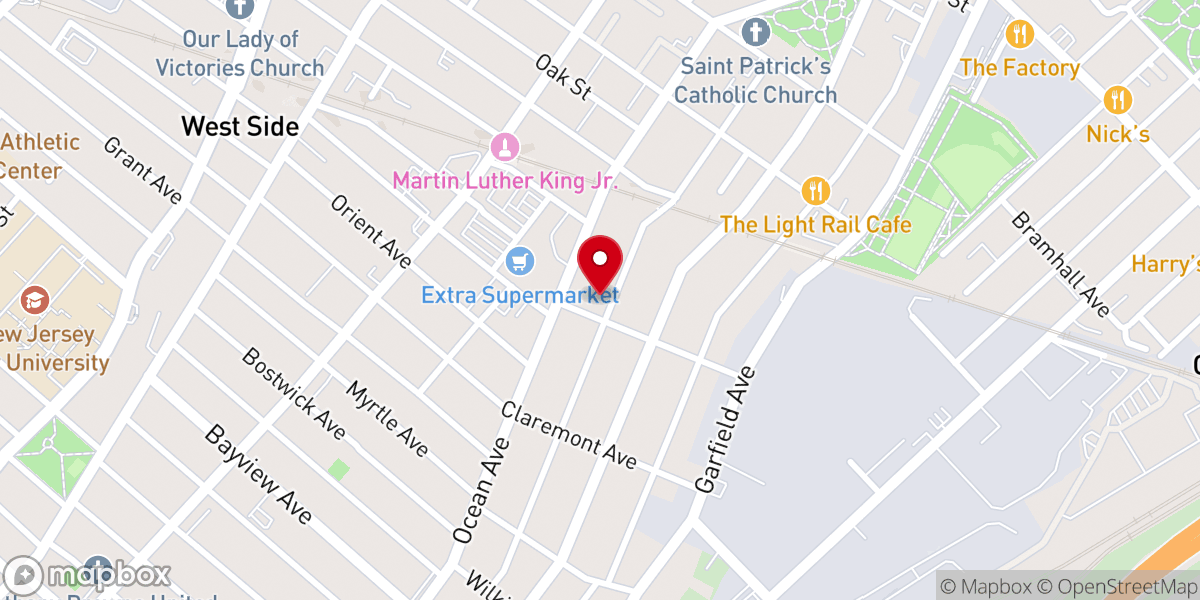 Map showing location of Lighthouse Baptist Church