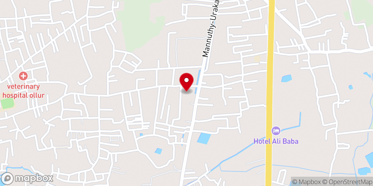 Map showing location of St. Thomas Syro-Malabar Church, Padavarad