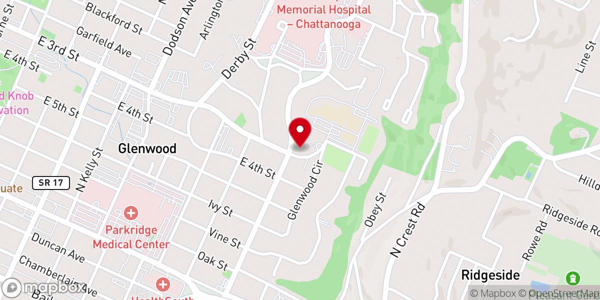 Map showing location of Pilgrim Congregational United Church of Christ