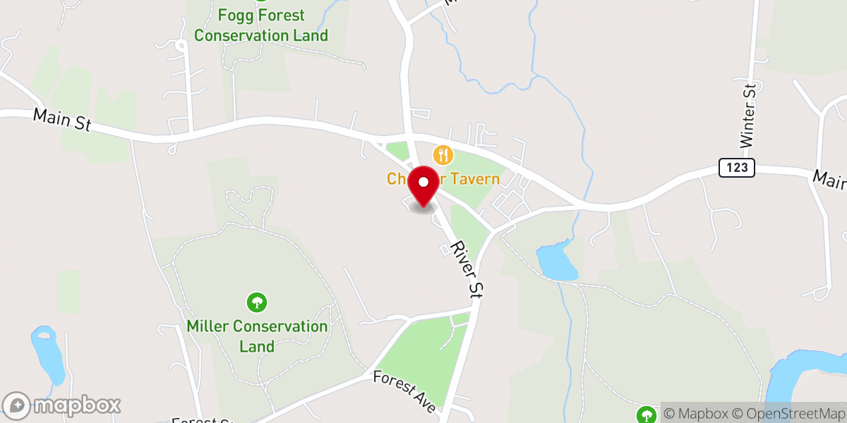 Map showing location of First Parish of Norwell Unitarian Universalist