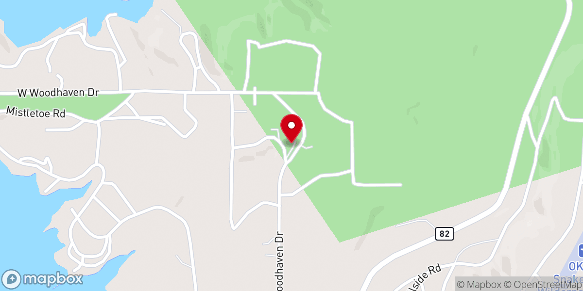 Map showing location of Living Waters Lake Church and Jesus Java Coffee Shop Ministry