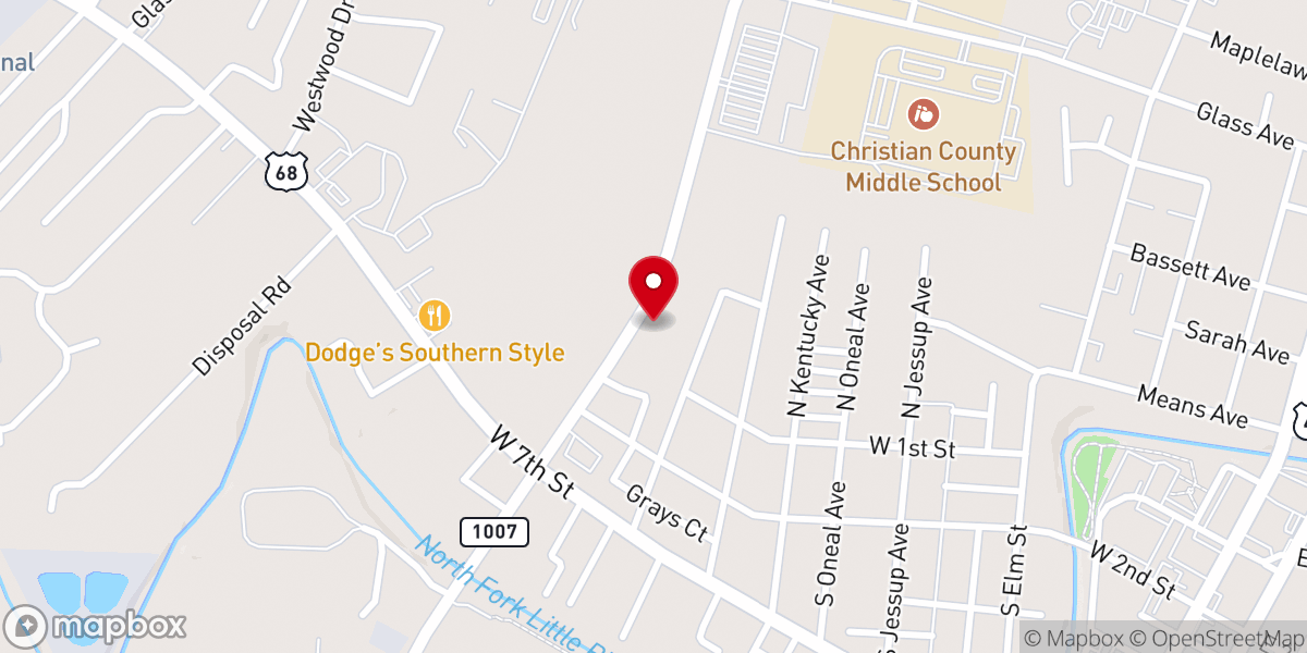 Map showing location of The Upper Room House of Prayer Ministries Inc