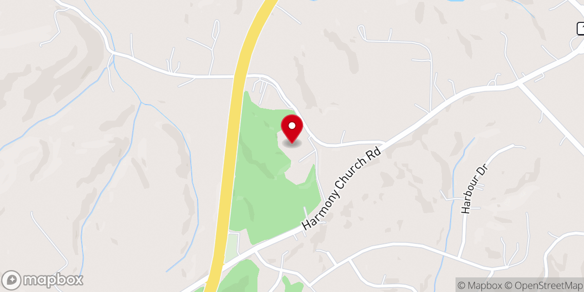 Map showing location of Lighthouse Baptist Church