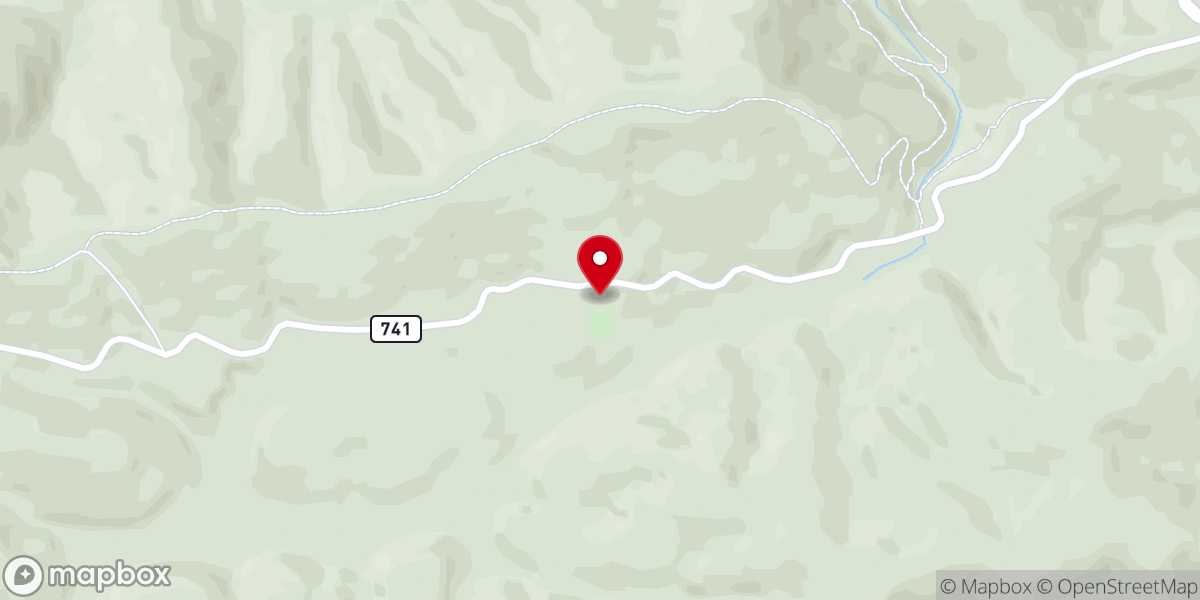 Map showing location of Comers Creek Church