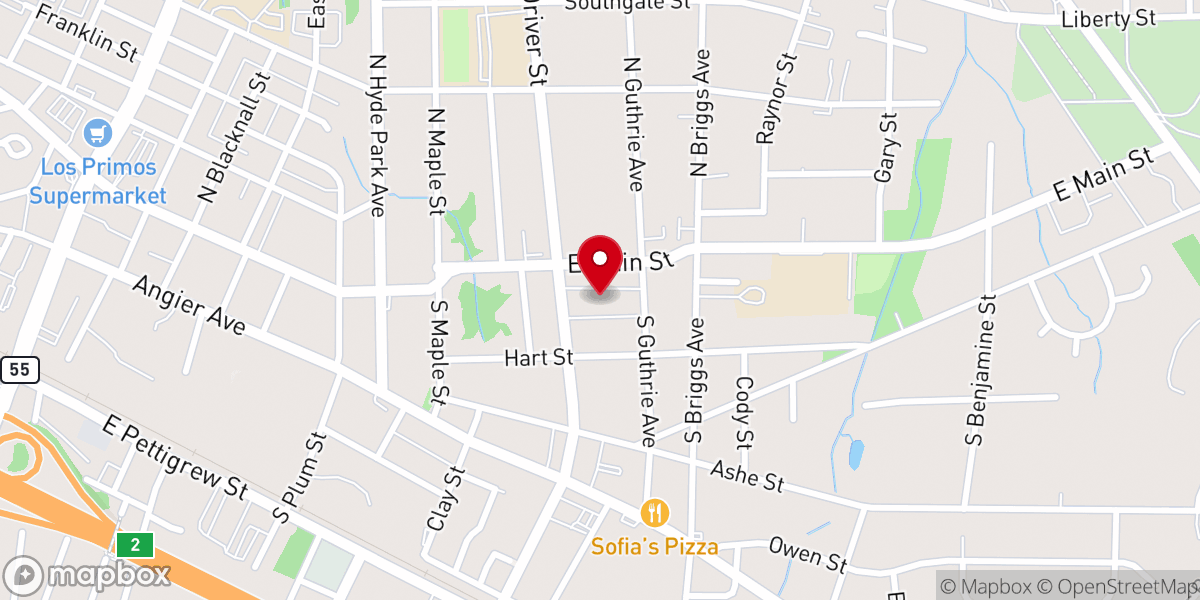 Map showing location of Grace Park Church