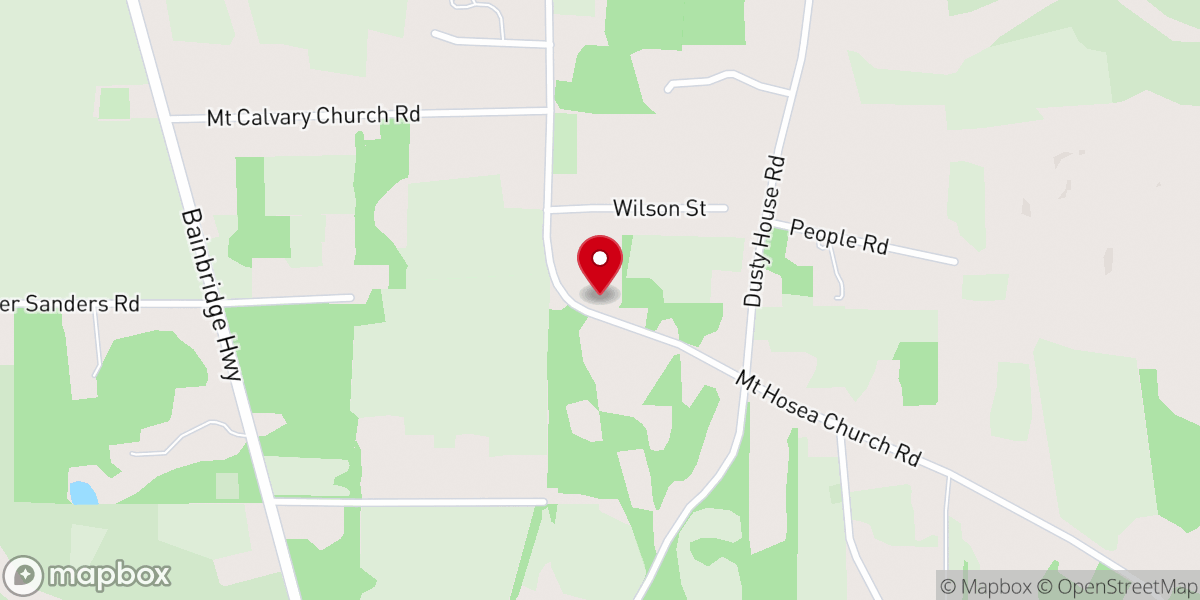 Map showing location of Mount Hosea Missionary Baptist Church
