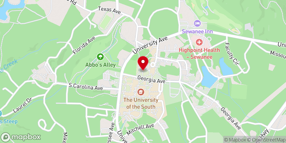 Map showing location of St. Luke's Chapel