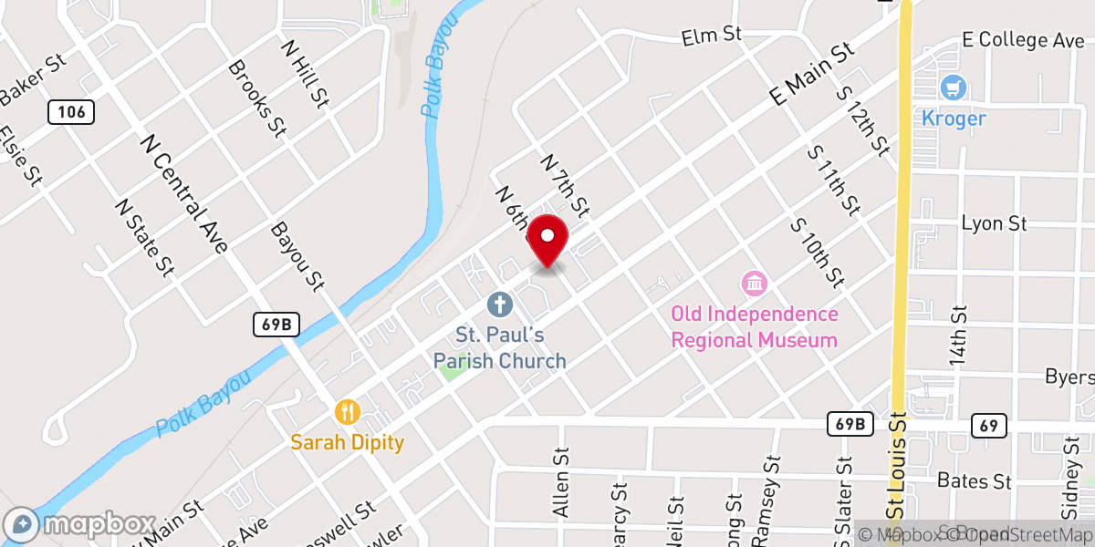 Map showing location of Gathering