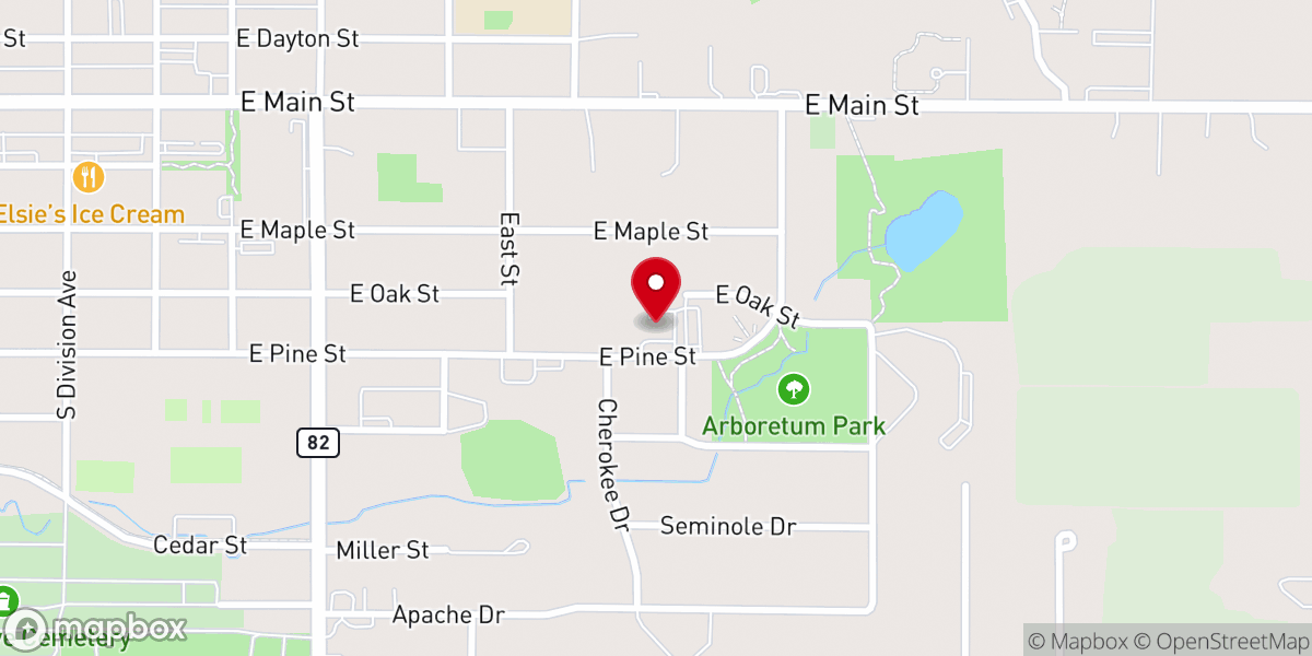 Map showing location of Christian Life Center of Fremont