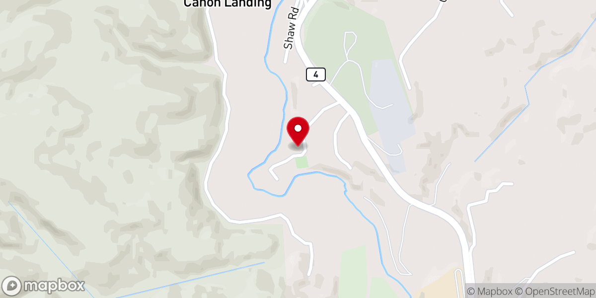 Map showing location of Our Lady of Guadalupe Mission Church