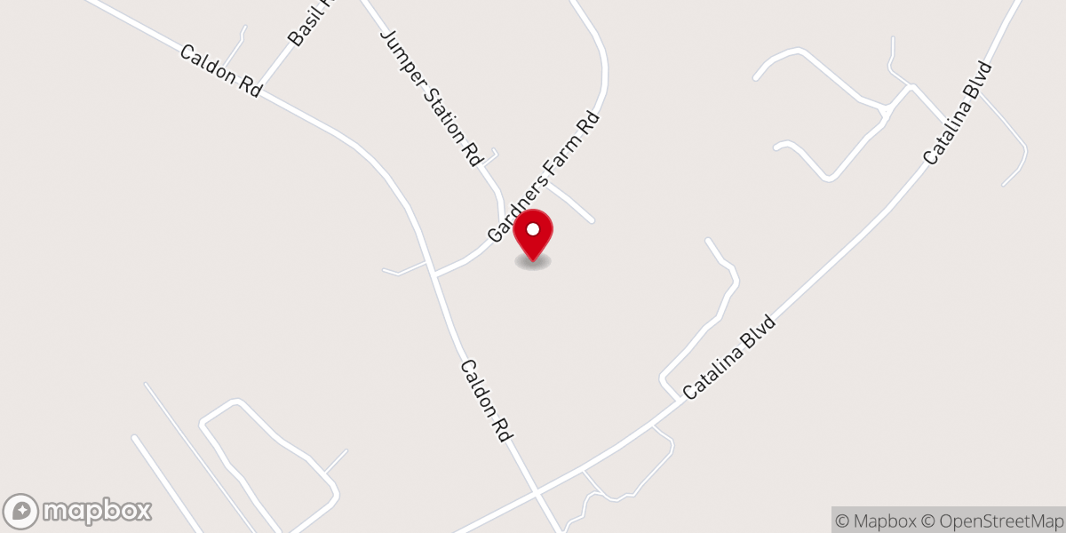 Map showing location of New First Mt Beulah Baptist