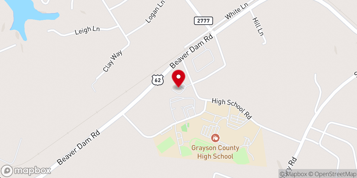 Map showing location of Church of Joy
