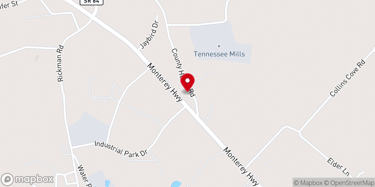 Map showing location of Agape Worship Center