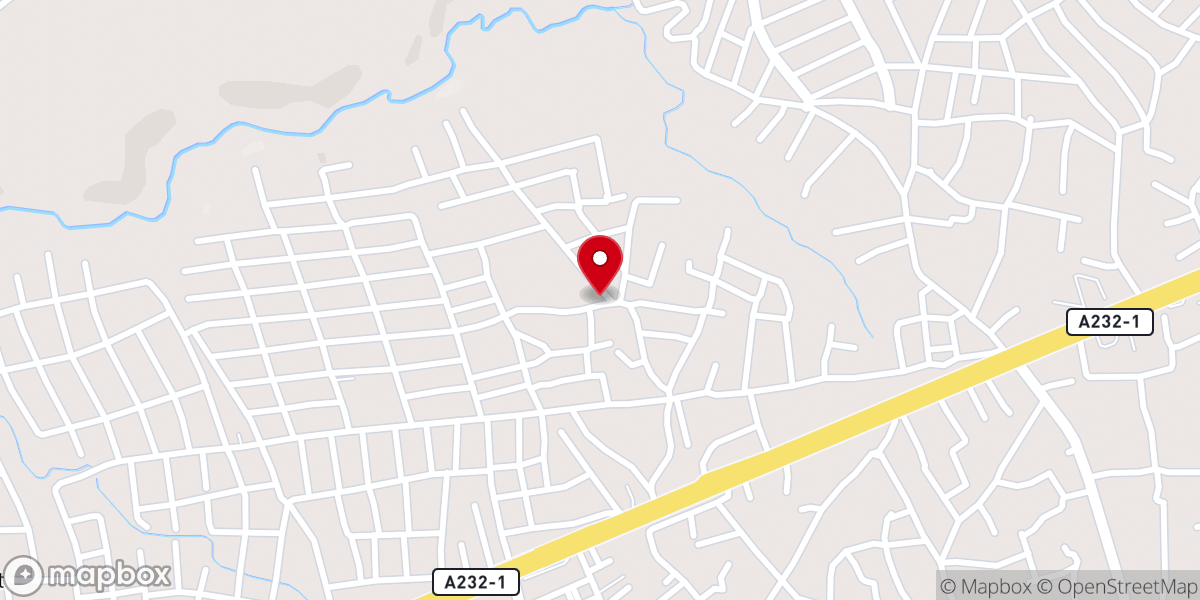 Map showing location of Holy Cross Catholic Church, Nkpor-Agu