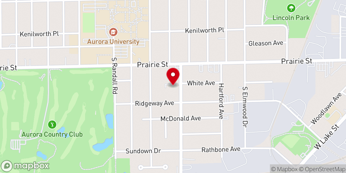 Map showing location of Love of God Missionary Baptist