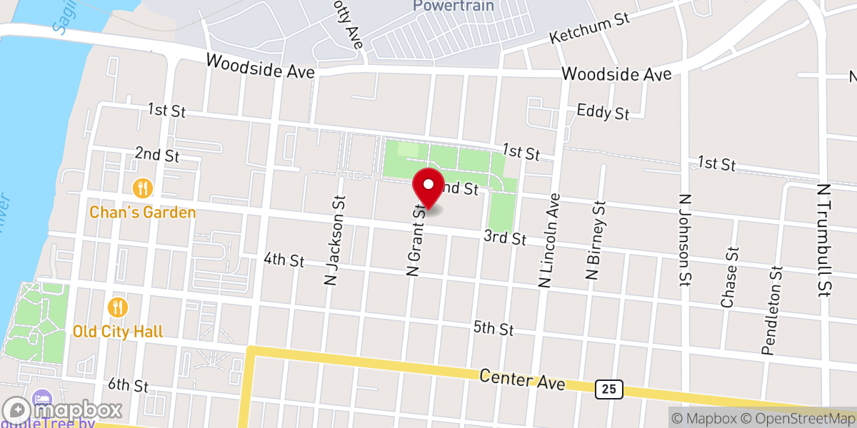 Map showing location of St Joseph's Church